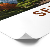 シートトルワシントントラベルプリント ポスター (角)