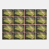 シートパターン（の模様が）あるの折り返し ラッピングペーパーシート (正面3)