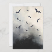 シートフェイススケルトン幽霊大人ハローウィンパーティ 招待状 (裏面)