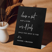 シートブラックのシー結婚ティングチャート記号を選択 台座サイン