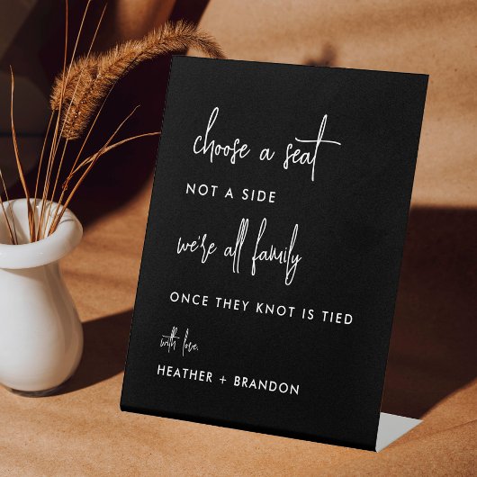 シートブラックのシー結婚ティングチャート記号を選択 台座サイン