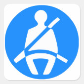 シートベルトの記号 スクエアシール (正面)