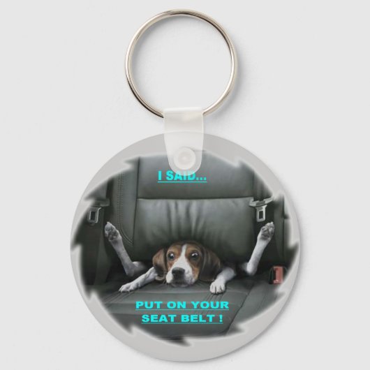 シートベルトをしなさい キーホルダー (正面)