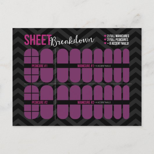 シートポストカードのシート分解構造 ポストカード (正面)