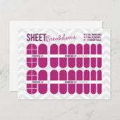 シートポストカードのシート分解構造 ポストカード (正面/裏面)