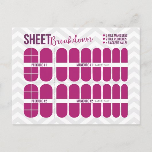 シートポストカードのシート分解構造 ポストカード (正面)