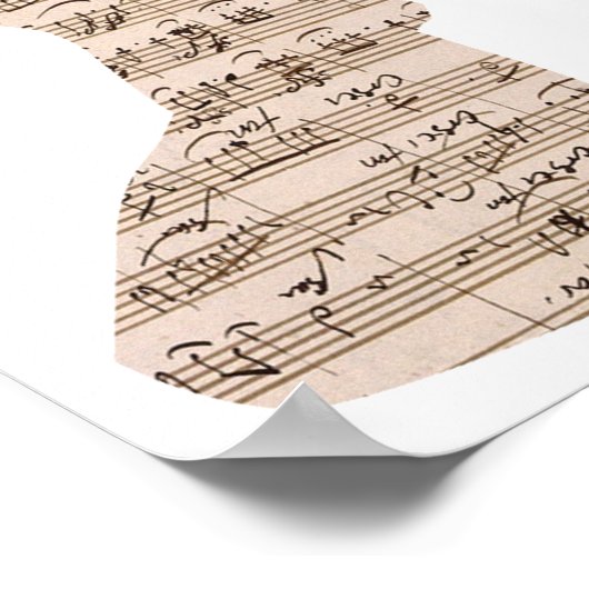 シートミュージックディアポスター ポスター (角)