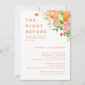 シートラスウォーターカラー夜リハーサルディナー前 招待状 (正面)