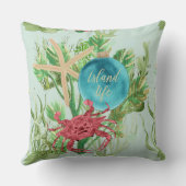 シートロピカルアイランドクリスマスの下で クッション (裏面)