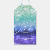 シートロピカルバースデーパーティーの下で ギフトタグ (裏面)