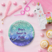 シートロピカルバースデーパーティーの下で ペーパープレート (パーティー)