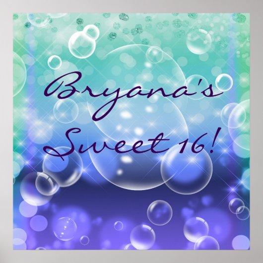 シートロピカルバースデーパーティーの下で ポスター (正面)