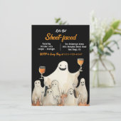 シート状幽霊カクテルアダルトハローウィンパーティ 招待状 (スタンド正面)