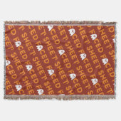 シート面オレンジ スローブランケット (正面)