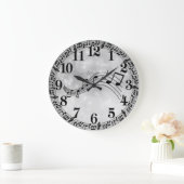 シート音楽 ラージ壁時計 (ホーム)