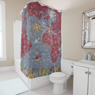 シート1-8: エールフランス シャワーカーテン