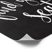 シート8x10チャルボードのサイン結婚を見つける ポスター (角)