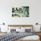 シードされたレーズンを工場で梱包する労働者 キャンバスプリント (インサイチュ (寝室))