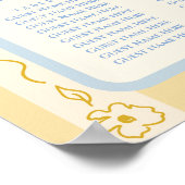 シードされた花種パケットデザイン ポスター (角)