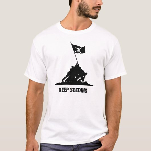 シードを保って下さい Tシャツ (正面)