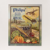 シードカタログnパケットヴィンテージ1901秋の収穫 ジグソーパズル (縦)