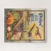 シードカタログnパケットヴィンテージ1901秋の収穫 ジグソーパズル (横)