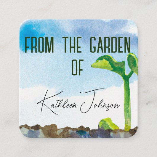 シードガーデナー名刺 スクエア名刺 (正面)