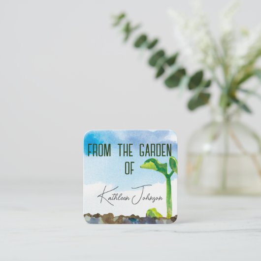 シードガーデナー名刺 スクエア名刺 (スタンド正面)