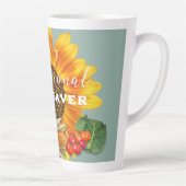 シードセーバーベジタブル縁どカスタム カフェラテマグ (右)