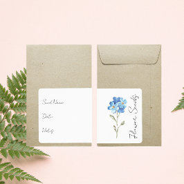 シードパケットのシール |フラワーシードパケットラベル ラベル