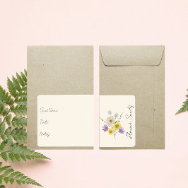 シードパケットのシール |フラワーシードパケットラベル ラベル