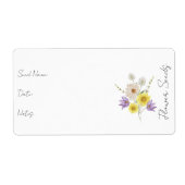 シードパケットのシール |フラワーシードパケットラベル ラベル (正面)