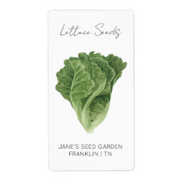 シードパケットのシール |レタス・シード・ラベル ラベル