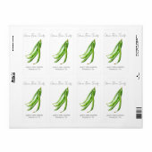 シードパケットのシール |緑豆シードラベル ラベル (フルシート)