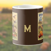 シードパケットカタログ植物農園ヴィンテージイニシャル コーヒーマグカップ