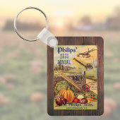 シードパケットカタログ農業ヴィンテージ野菜 キーホルダー