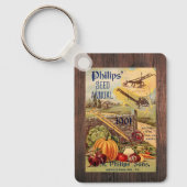 シードパケットカタログ農業ヴィンテージ野菜 キーホルダー (正面)