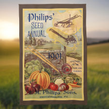 シードパケットカタログ野菜ファームブラウンヴィンテージ