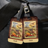 シードパケットファームカタログヴィンテージモノグラムイニシャル ラゲッジタグ