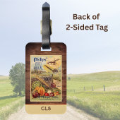 シードパケットファームカタログヴィンテージモノグラムイニシャル ラゲッジタグ