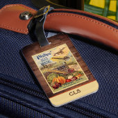 シードパケットファームカタログヴィンテージモノグラムイニシャル ラゲッジタグ