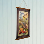 シードパケットファームカタログ収穫ヴィンテージ野菜 吊り下げ型タペストリー