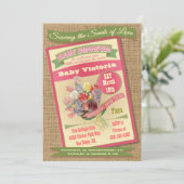 シードパケットベビーシャワー招待状 招待状 (スタンド正面)