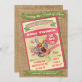 シードパケットベビーシャワー招待状 招待状 (正面/裏面)