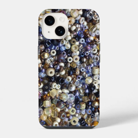 シードビーズの豊かさ iPhoneケース (裏面)