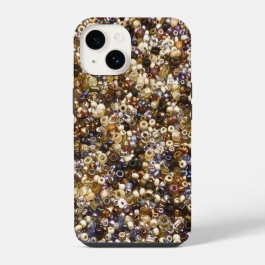 シードビーズの豊かさ iPhoneケース (裏面)