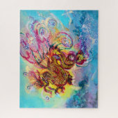 シードラゴンとブルーウェーブのファンタジー ジグソーパズル (縦)