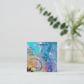 シードラゴンとブルーウェーブのファンタジー スクエア名刺 (スタンド正面)