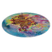 シードラゴンアクアブルーピンクファンタジー カッティングボード (角)