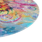 シードラゴンアクアブルーピンクファンタジー カッティングボード (角)